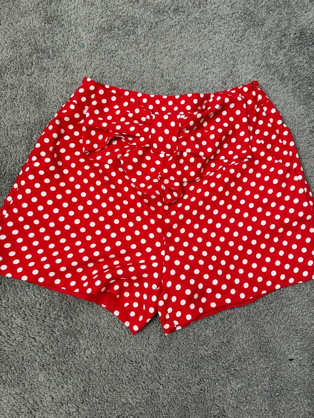 Disney Lauren Conrad Red Polka Dot Tie-Waist Women’s Shorts